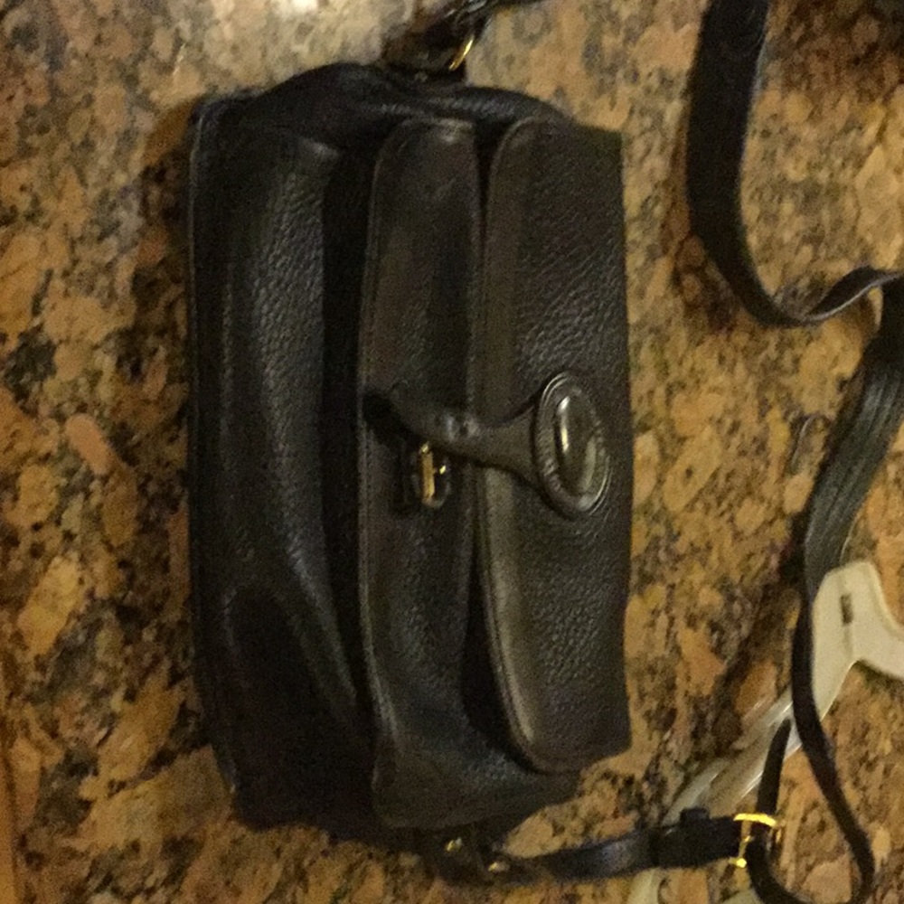 Dooney & Bourke black large messenger bag. Vintage